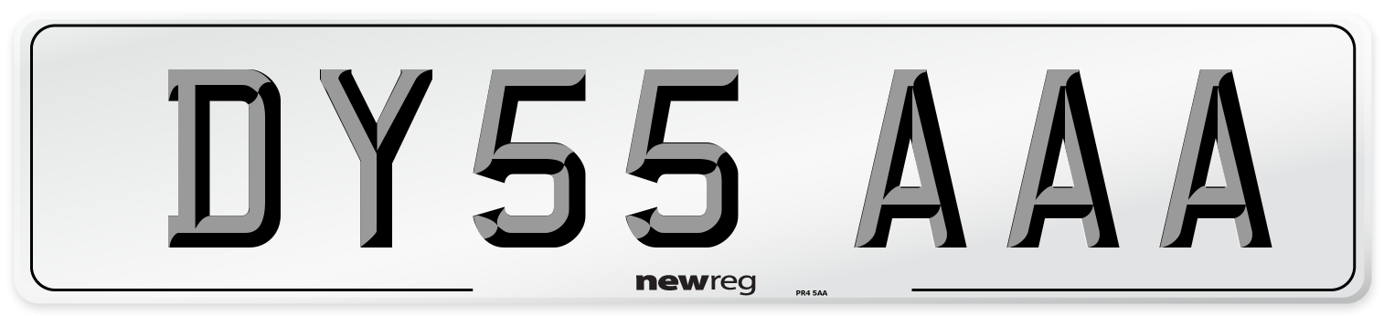 DY55 AAA Number Plate from New Reg